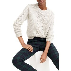 J. Crew Popcorn Cable Knit Fisherman’s Sweater